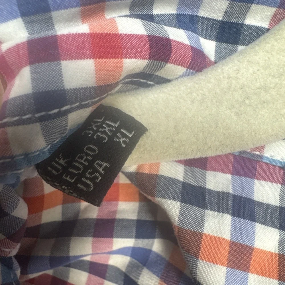 Barbour tailored‎ fit check shirt multicolor long sleeve classic mens button XL
